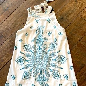 Lulus I Can Sea It Now Cream Print Dress